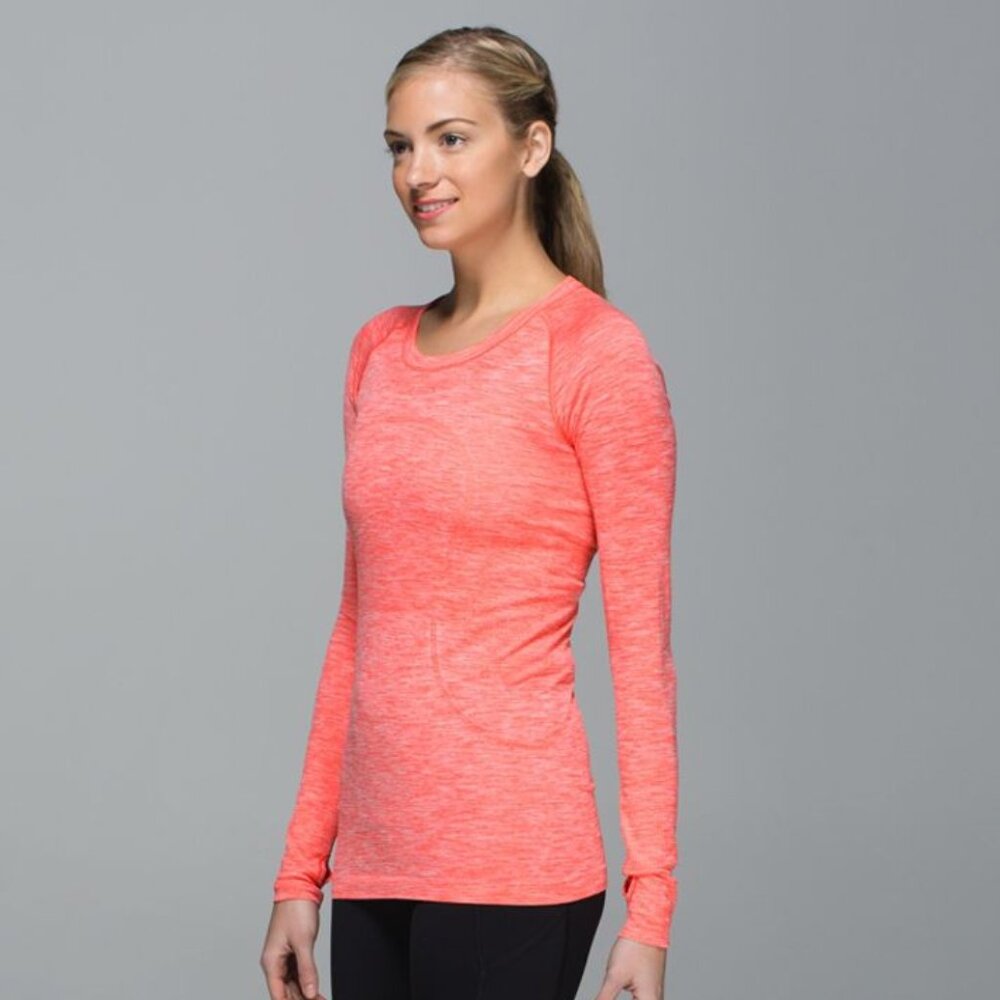 Lululemon Women's Run: Swiftly Tech Long Sleeve Crew - Red